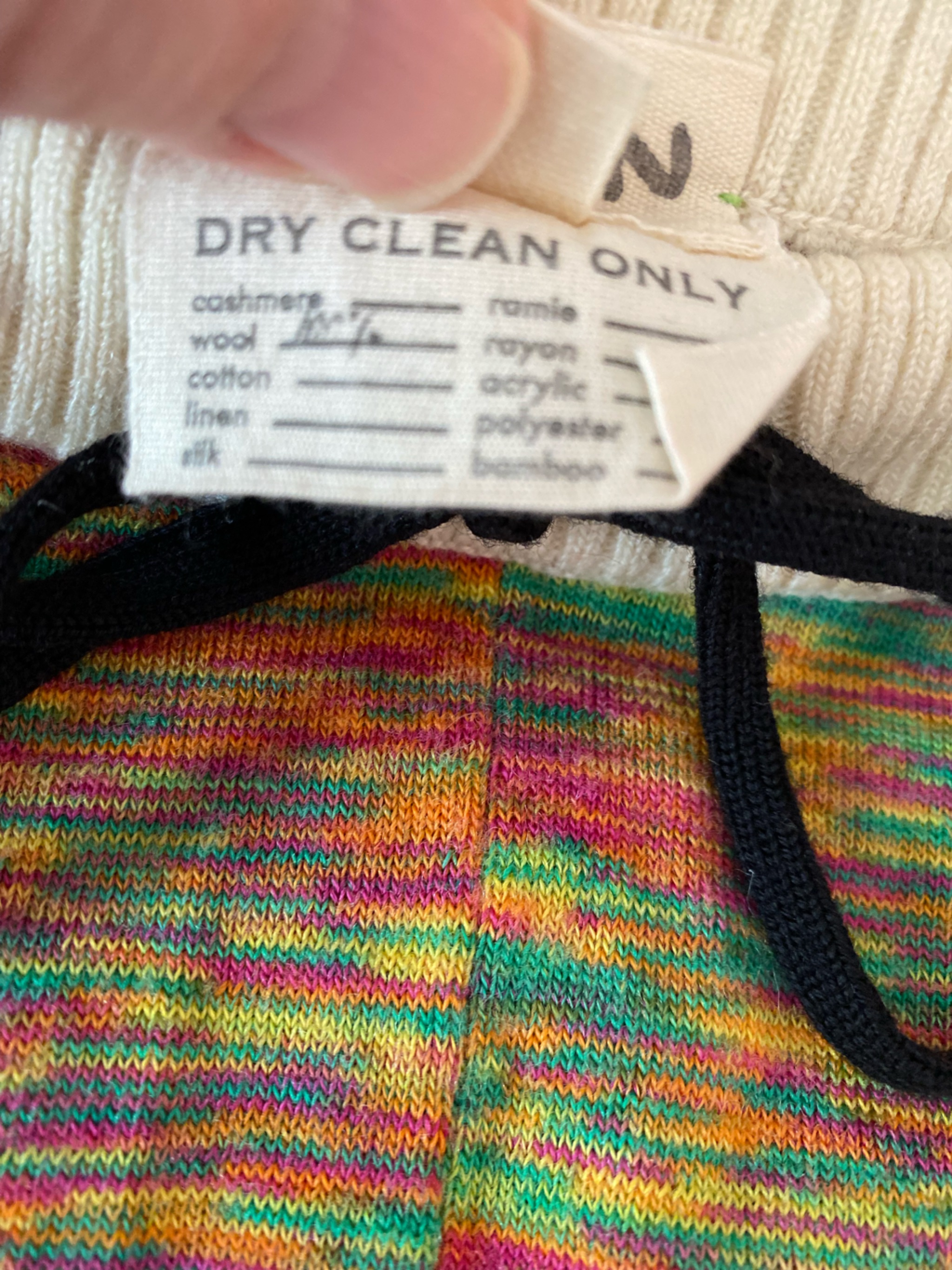 Degen Women’s Multicolor 100% Wool Leggings — image 6 of 8